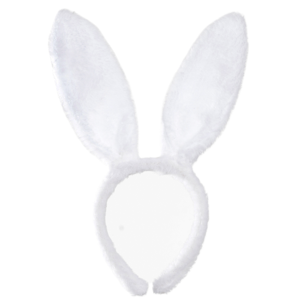 TIARA COELHO (BRANCO) 25cm