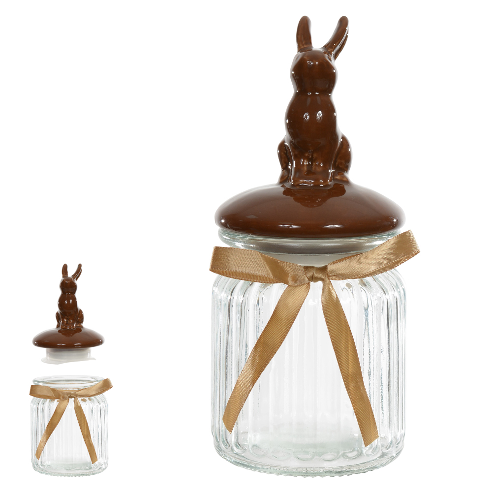 POTE VIDRO (MARROM) 17,3X7,5X7,5cm