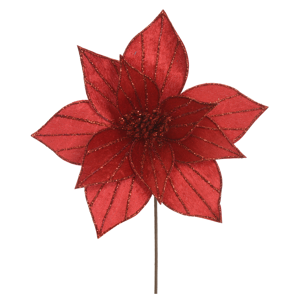 H.BICO PAPAGAIO NATAL AVELUDADO (VERMELHO GLITTER VERMELHO) 20cm 27d