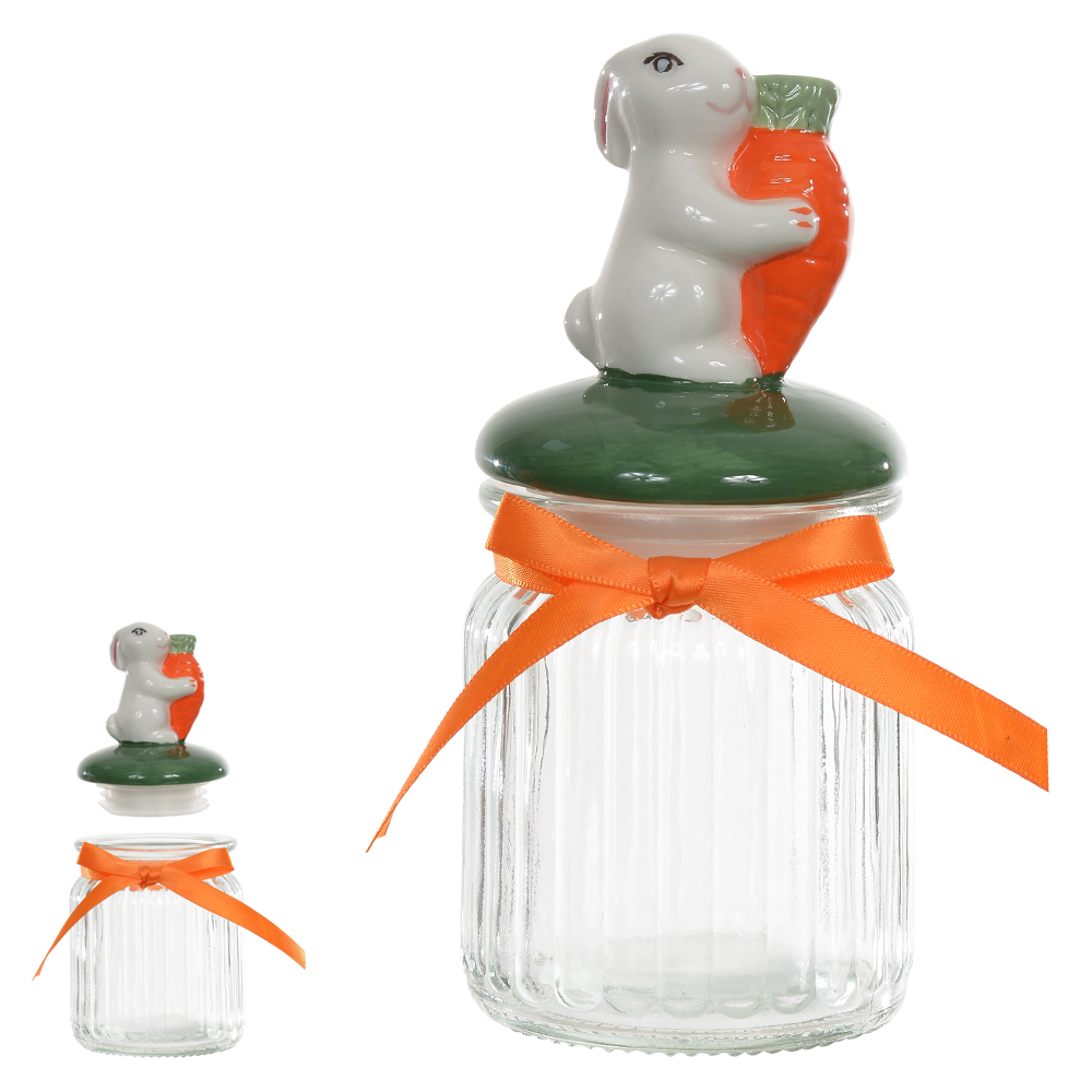 POTE VIDRO (BRANCO VERDE) 16,7X7,5X7,5cm