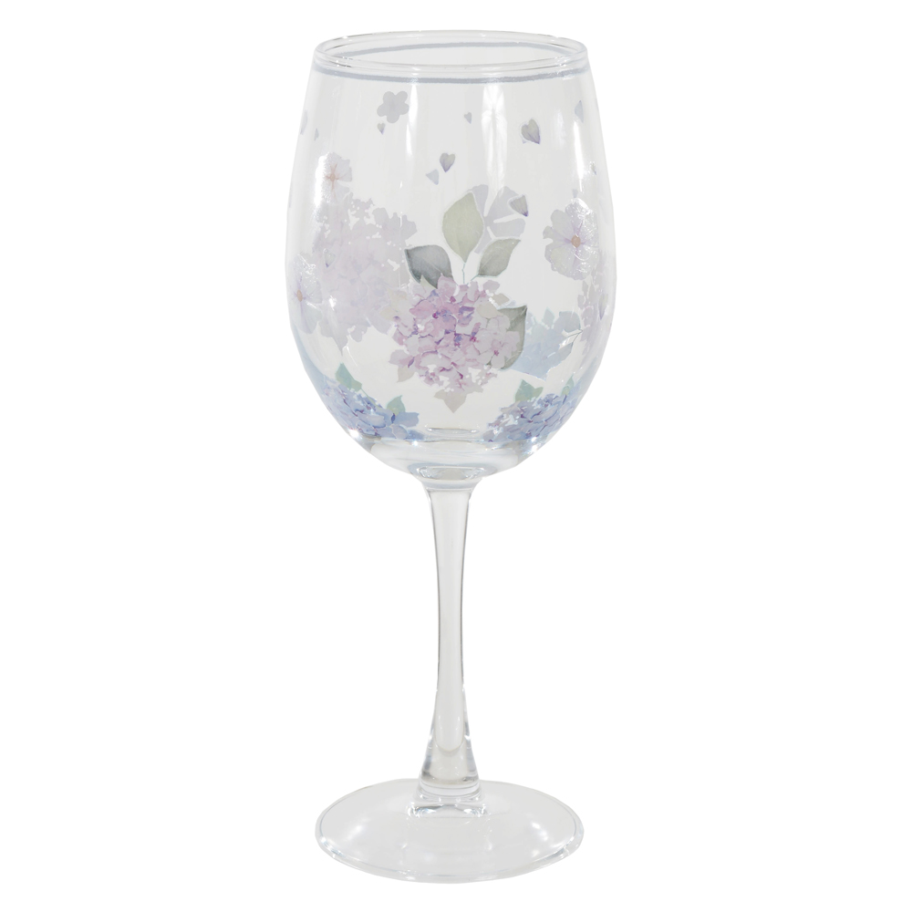 TACA VINHO VIDRO 450ML (COLORIDO) 22cm