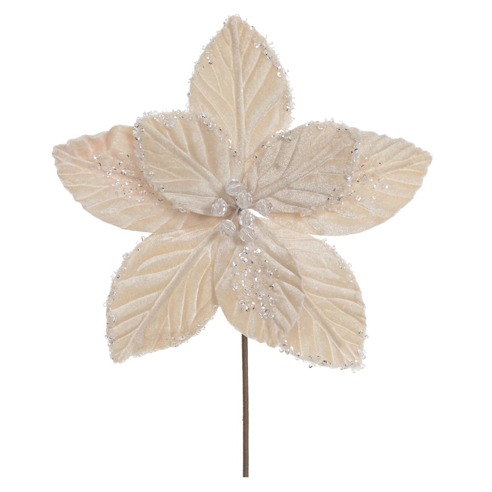 H.BICO DE PAPAGAIO NATAL AVELUDADO (BEGE) 18cm 25d