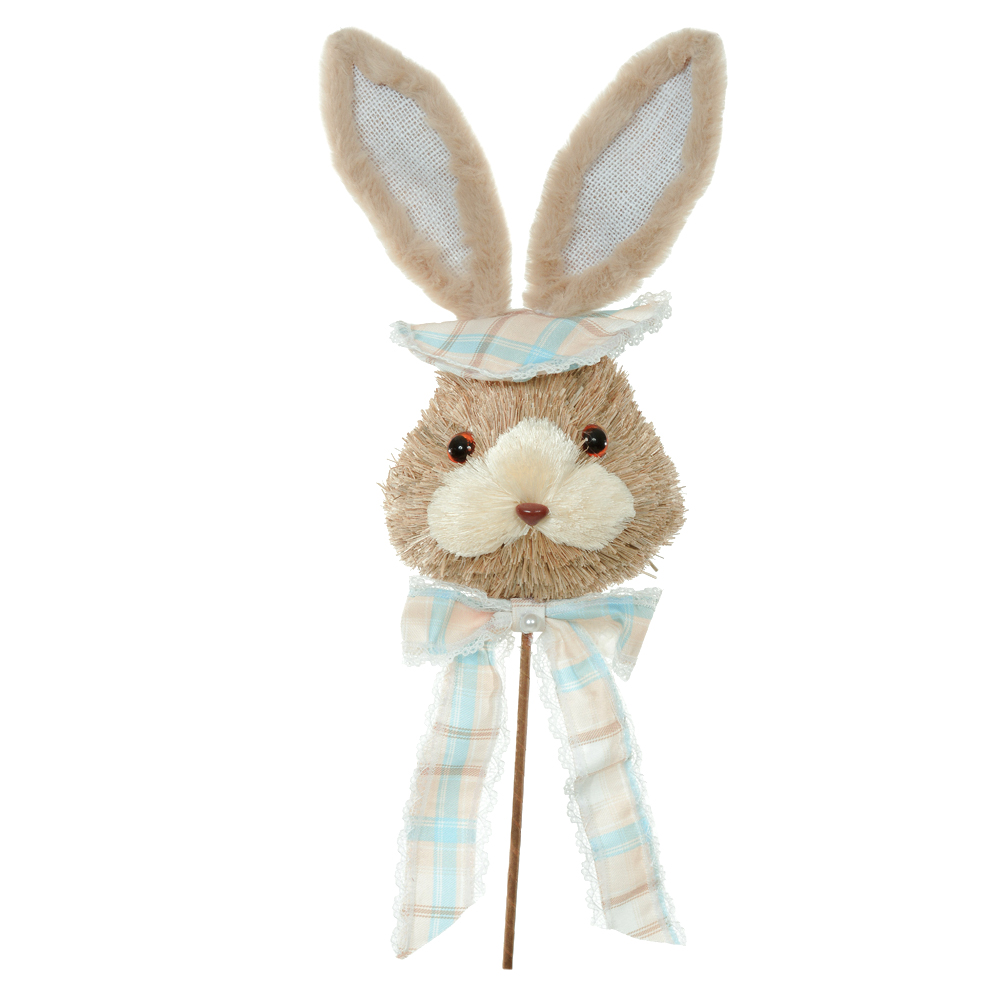 PICK CABECA COELHO PALHA (BEGE AZUL) 34cm