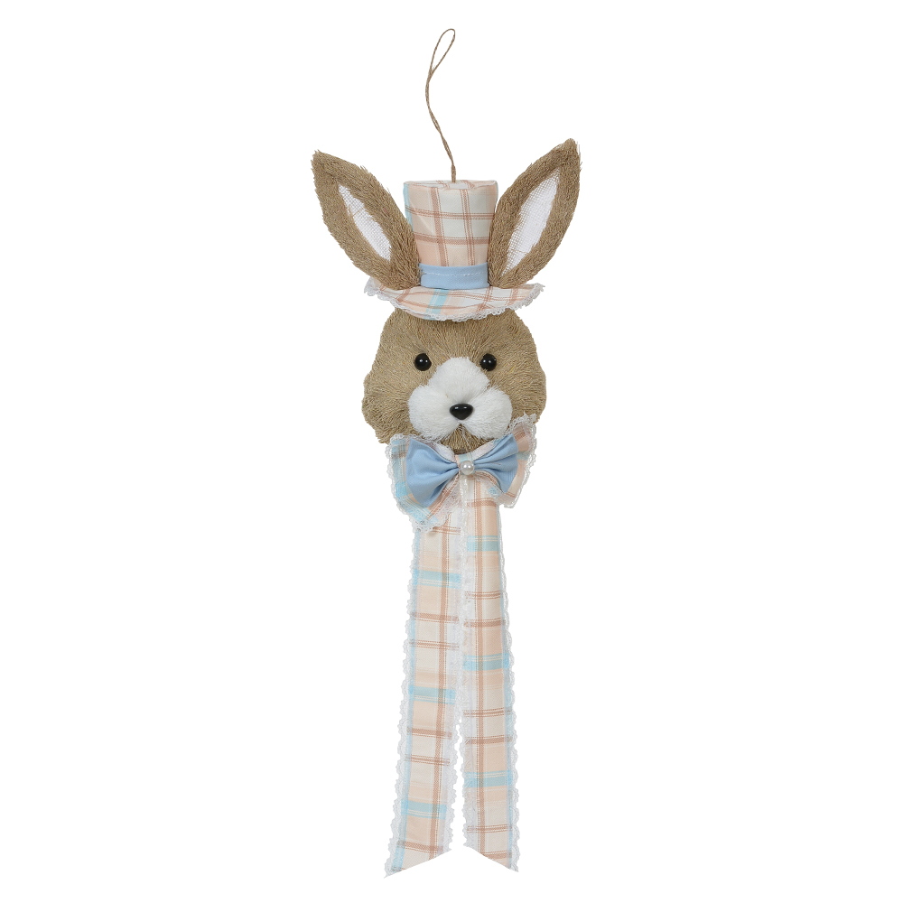 CABECA COELHO PALHA (BEGE AZUL) 64cm