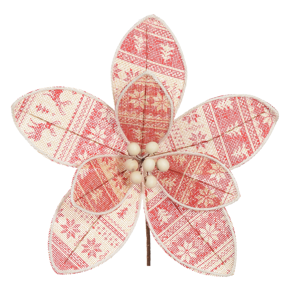 H.BICO PAPAGAIO NATAL RUSTICO (BEGE VERMELHO) 19cm 26d