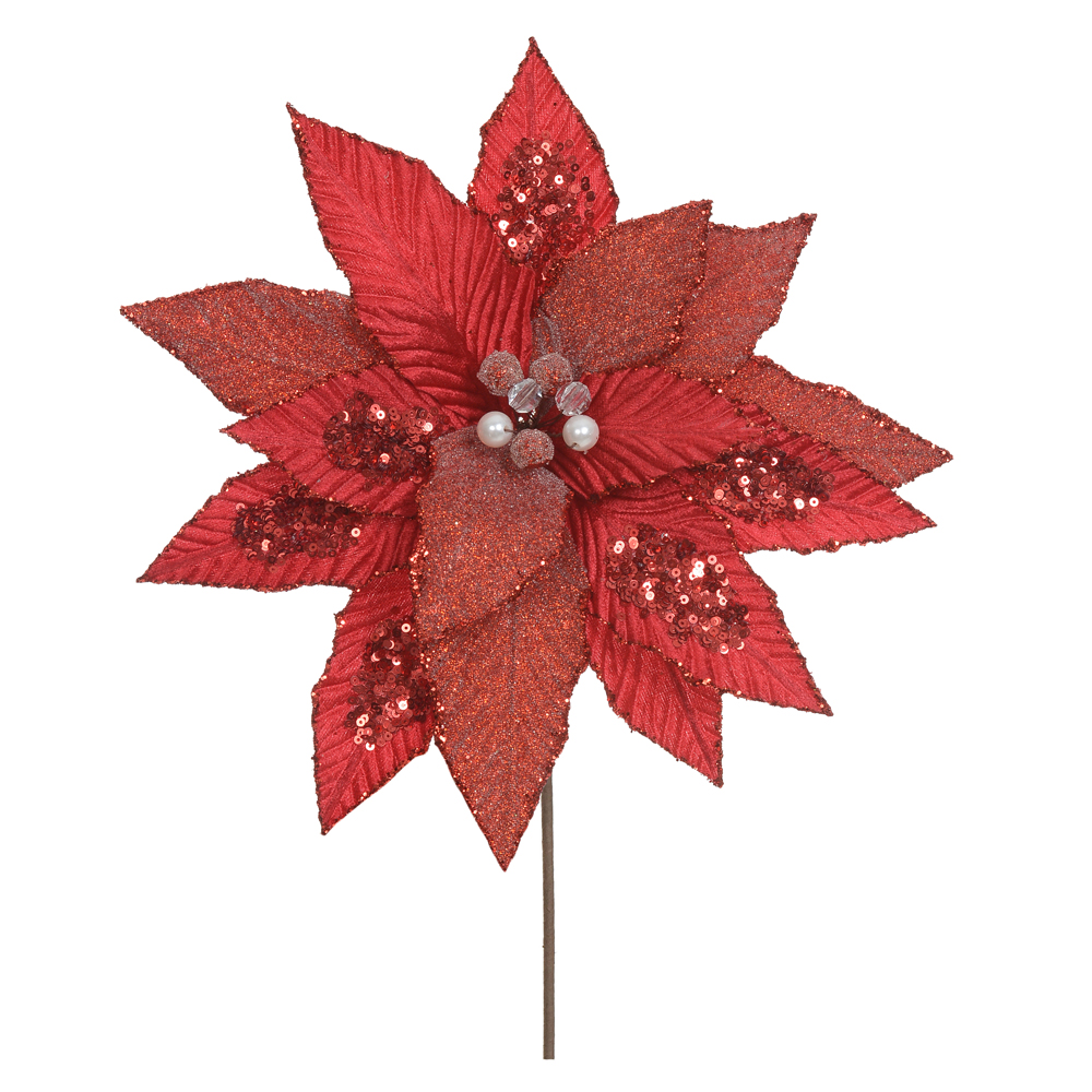 H.BICO PAPAGAIO NATAL (VERMELHO GLITTER CHAMPANHE) 25cm 29d