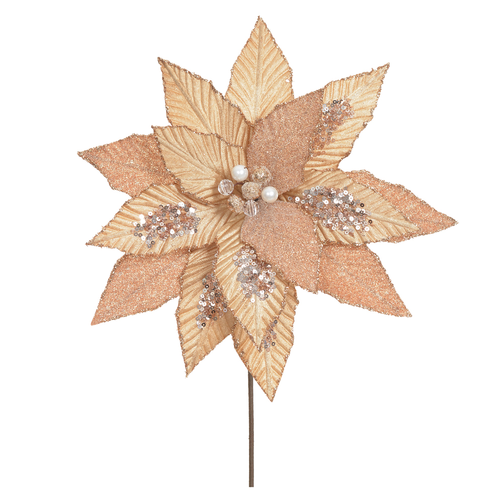 H.BICO PAPAGAIO NATAL (BEGE GLITTER CHAMPANHE) 25cm 29d