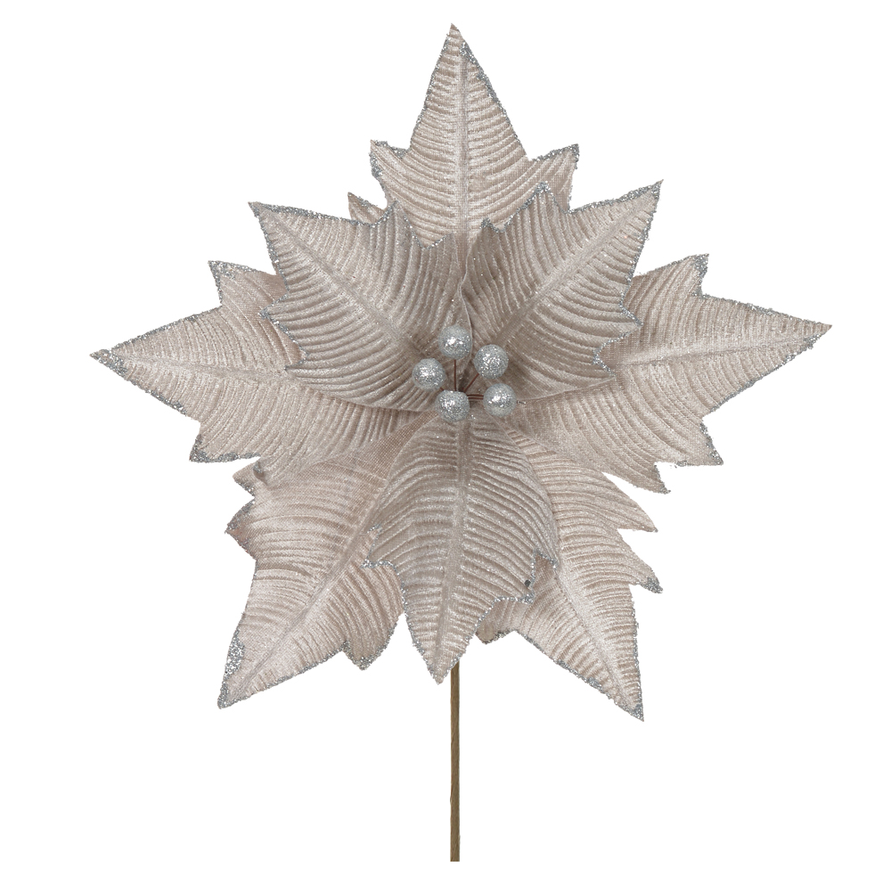 H.BICO PAPAGAIO NATAL AVELUDADO (PRATA) 26cm 29d