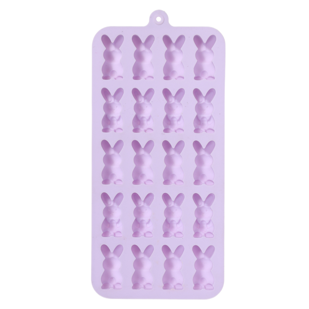 FORMA MOLDE COELHO (LILAS) 22,5X10,5cm