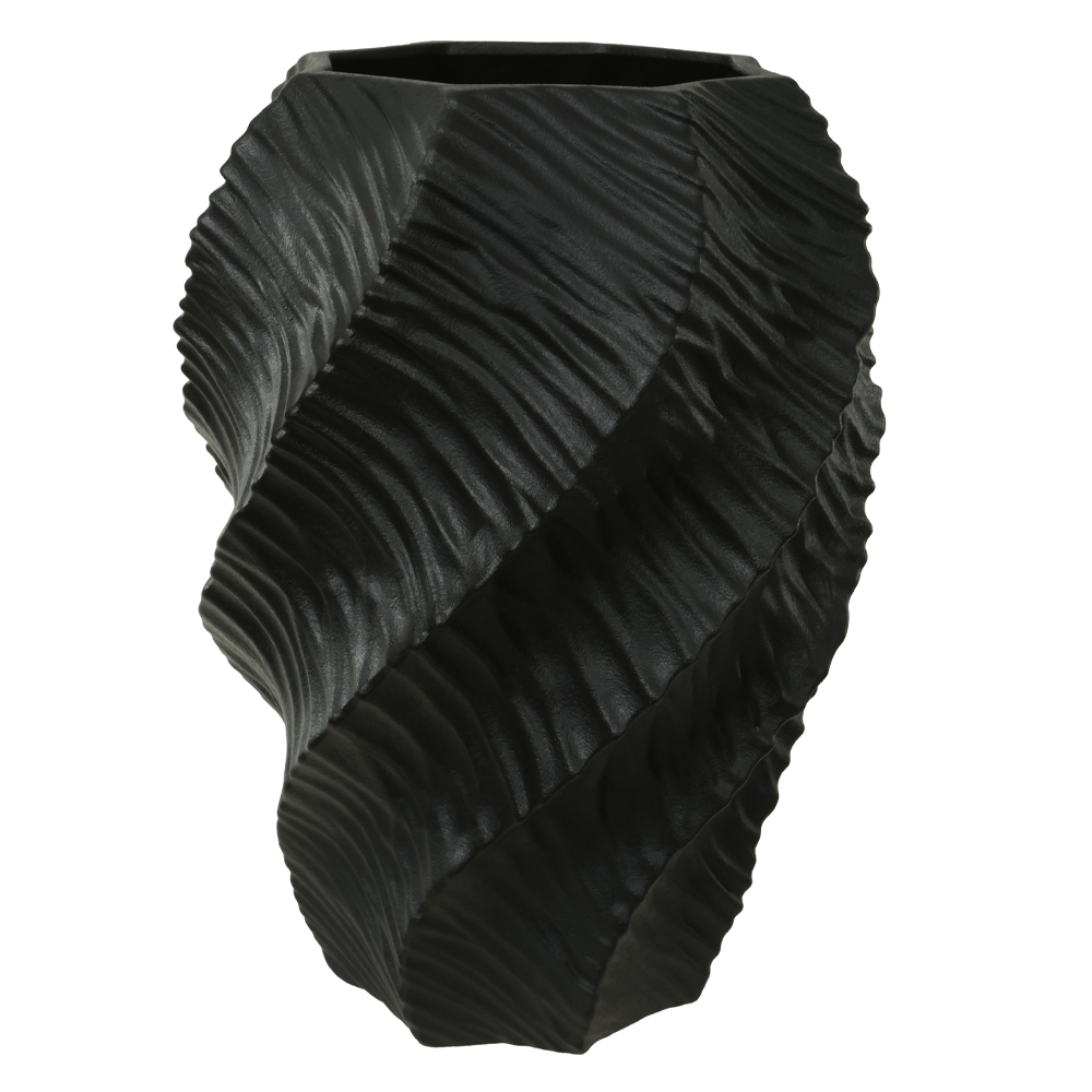VASO DECOR PORCELANA (PRETO) 30,3cm 22d