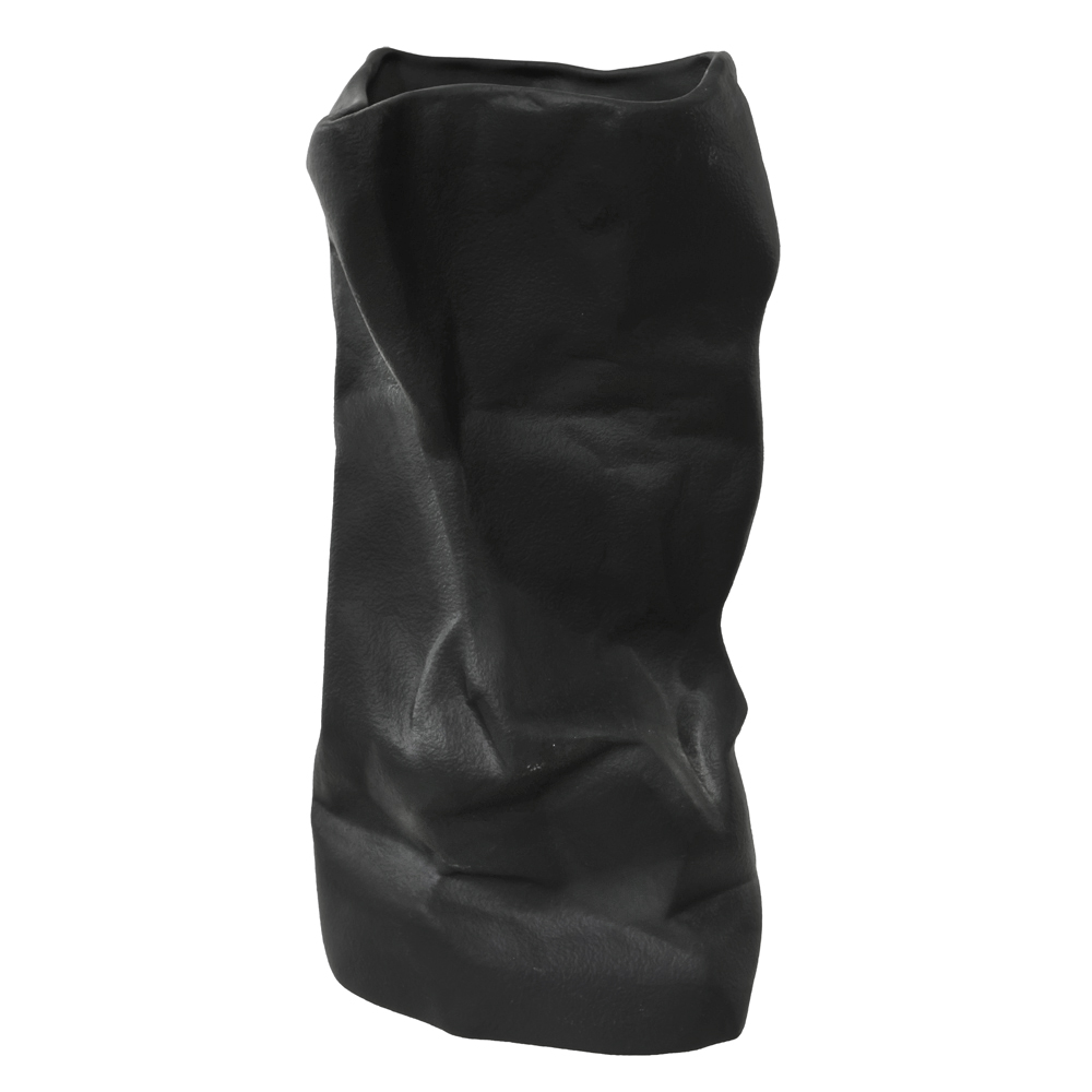 VASO DECOR PORCELANA (PRETO) 23,3X10,3X8,4cm