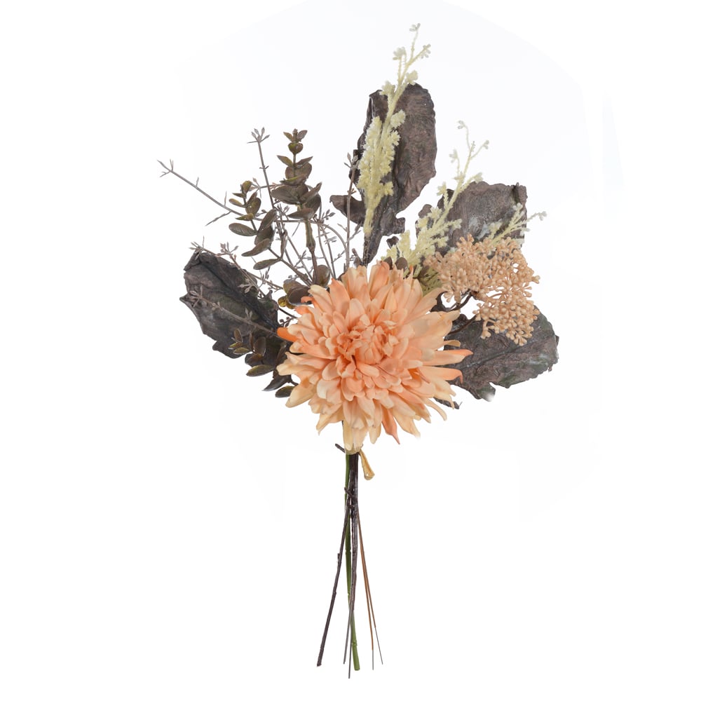 B.DALIA RAMALHETE C/FITA X7 (SALMAO OUTONO) 40cm