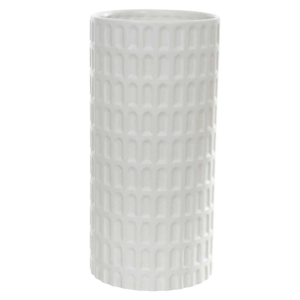 VASO DECORATIVO CERAMICA (BRANCO) 26,8cm 13d