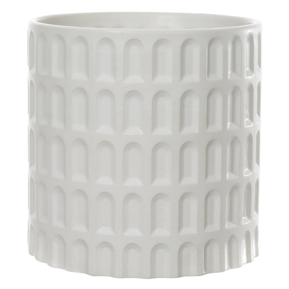 VASO DECORATIVO CERAMICA (BRANCO) 12,7cm 13d