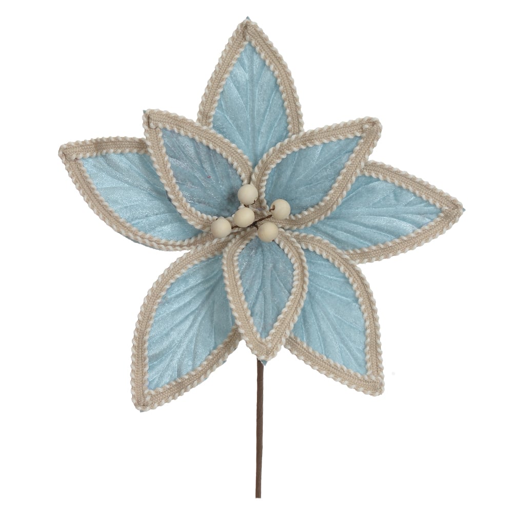 H.BICO DE PAPAGAIO NATAL AVELUDADO (AZUL CLARO) 19cm 26d