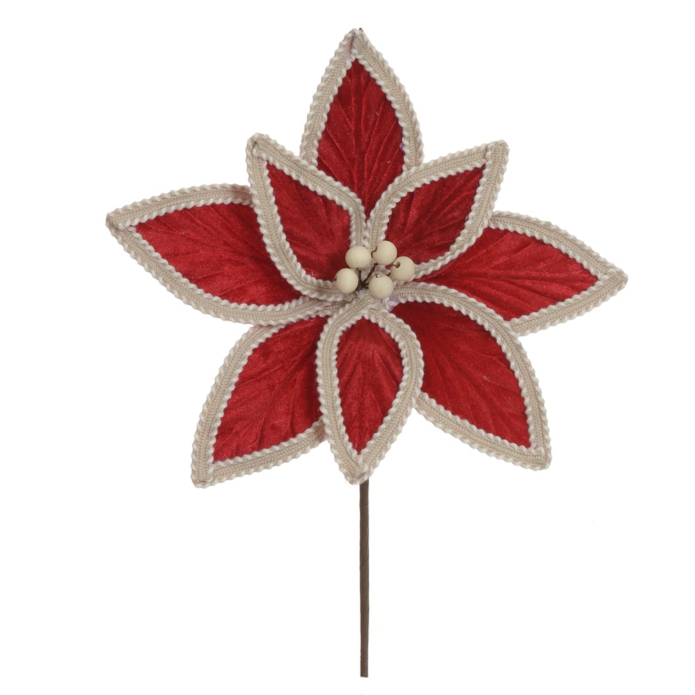 H.BICO DE PAPAGAIO NATAL AVELUDADO (VERMELHO) 19cm 26d