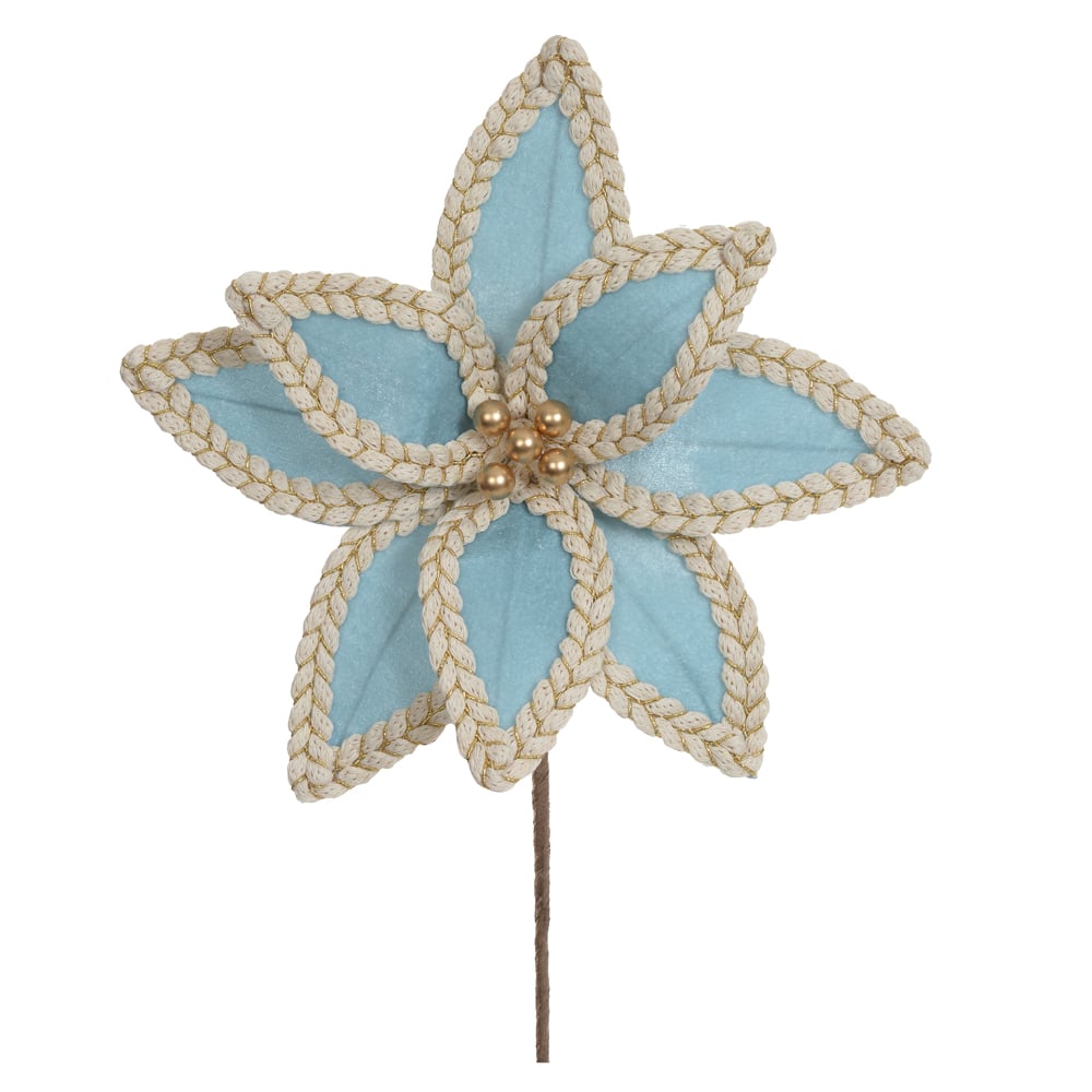 H.BICO PAPAGAIO NATAL AVELUDADO (AZUL CLARO) 19cm 30d
