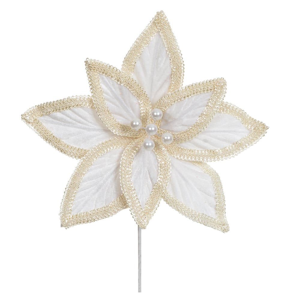 H.BICO PAPAGAIO NATAL AVELUDADO (OFF WHITE) 19cm 26d