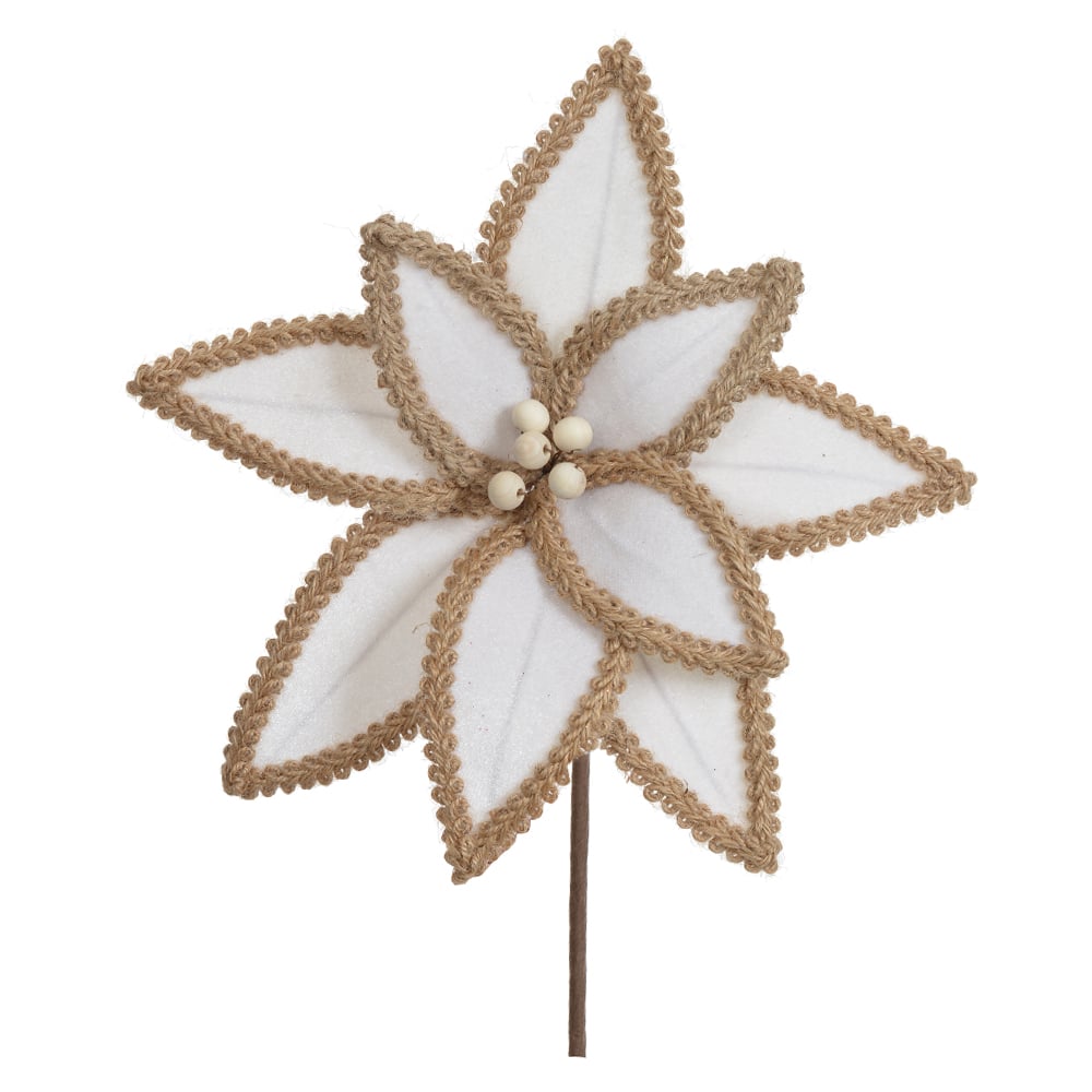 H.BICO PAPAGAIO NATAL AVELUDADO (OFF WHITE) 19cm 28d