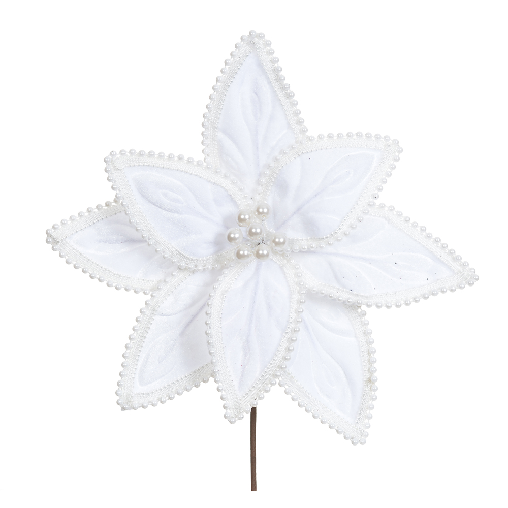 H.BICO PAPAGAIO NATAL AVELUDADO (BRANCO) 24cm 29d