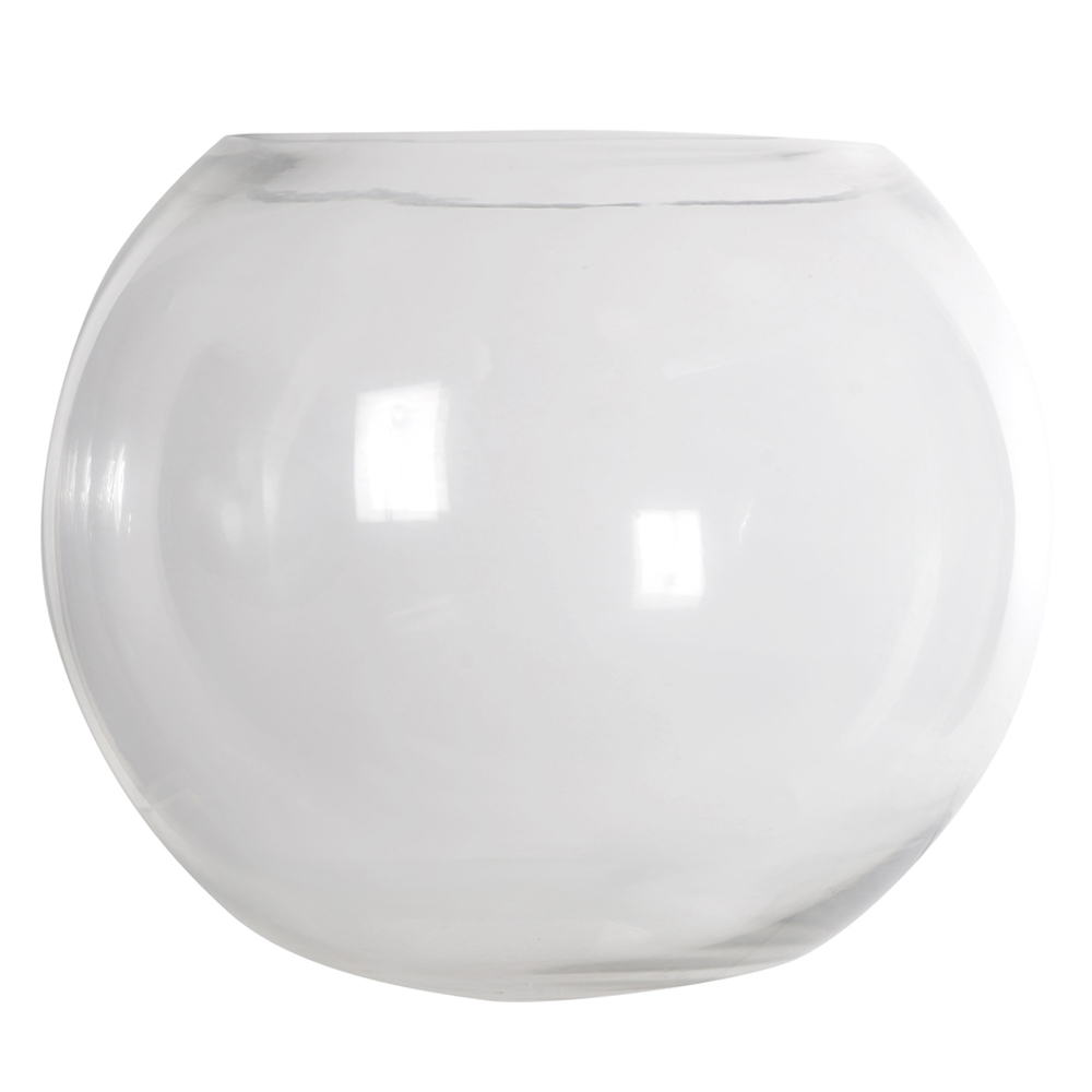 VASO AQUARIO VIDRO (TRANSPARENTE) 20cm