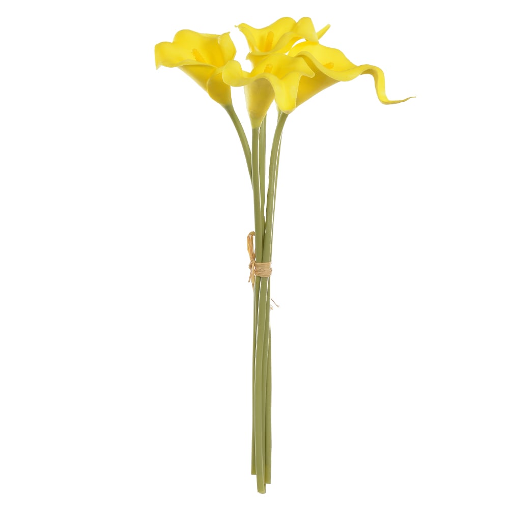 B.COPO LEITE RAMALHETE C/FITA ESPUMA X5 (AMARELO OUTONO) 33cm