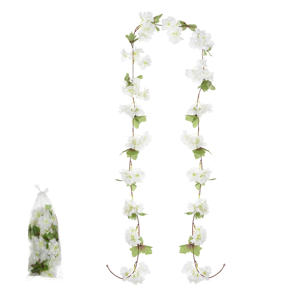 C.GUIRLANDA FLOR CEREJEIRA X90 (CREME) 2,3m