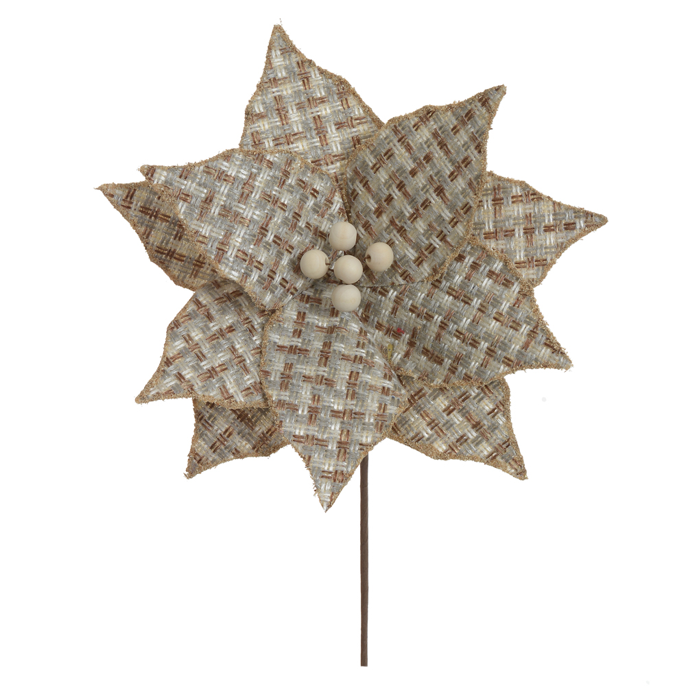 H.BICO DE PAPAGAIO NATAL RUSTICO (BEGE BRANCO) 18cm 26d