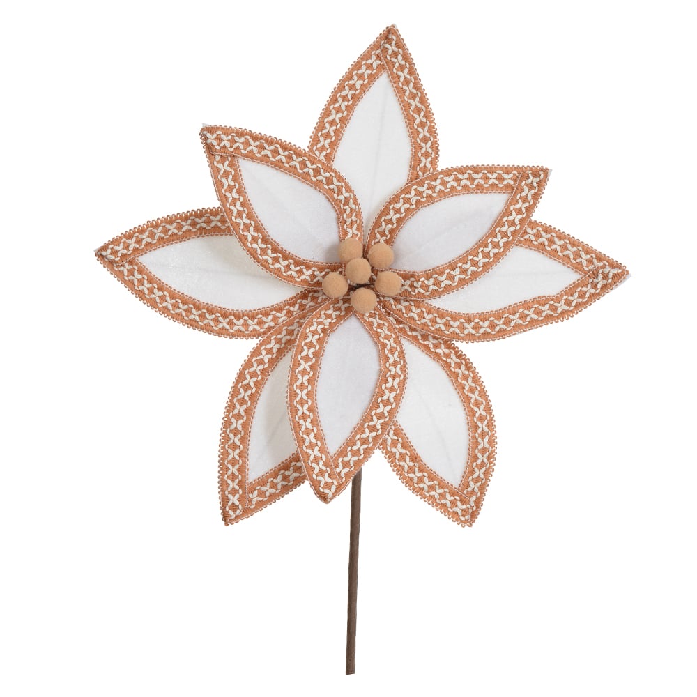 H.BICO DE PAPAGAIO NATAL AVELUDADO (OFF WHITE) 19cm 30d