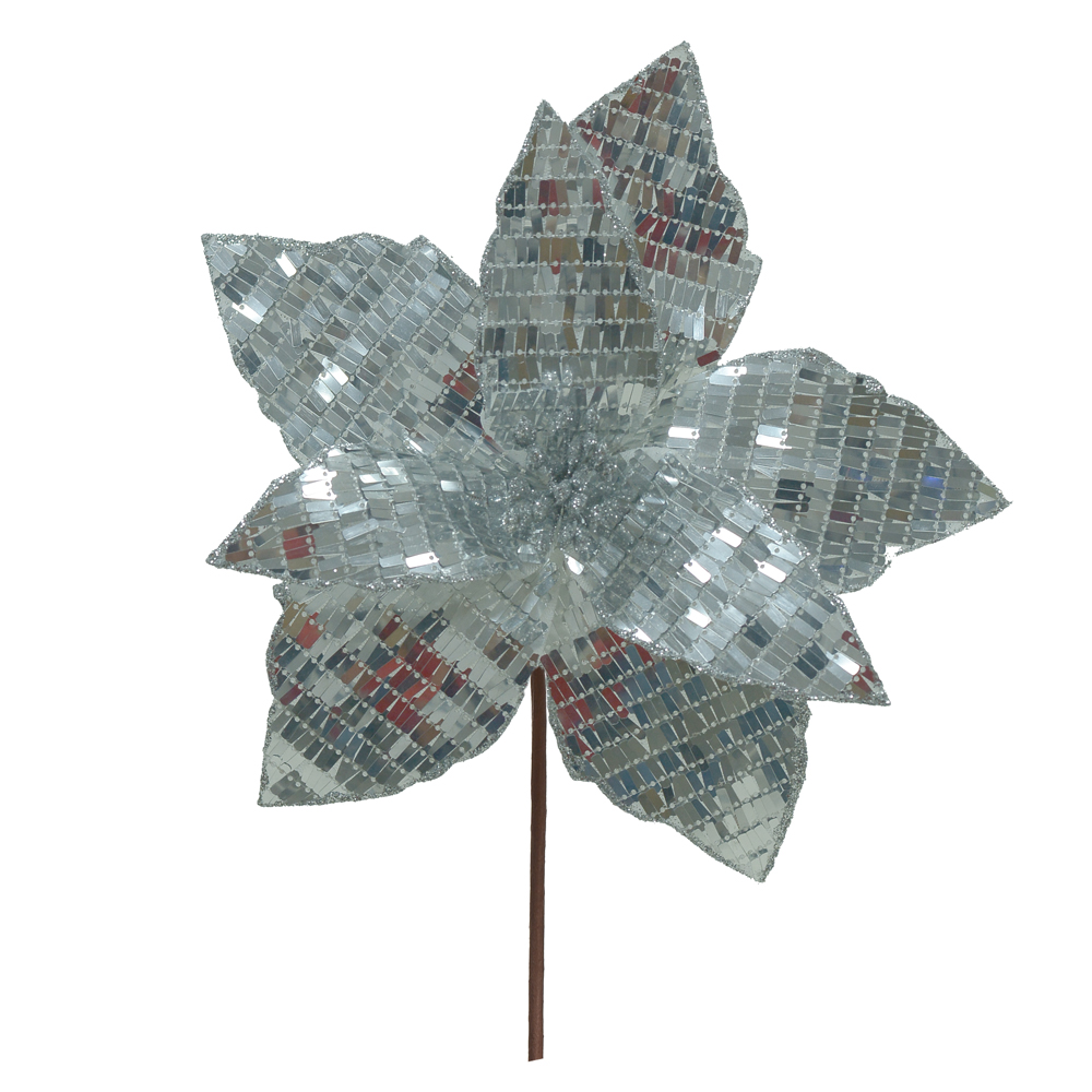 H.BICO DE PAPAGAIO NATAL ESPELHADO. (PRATA) 20cm 25d