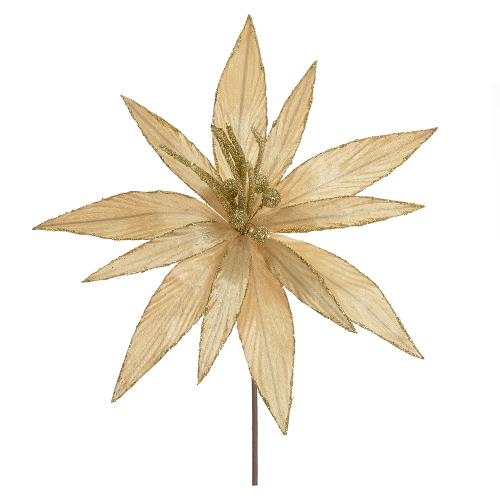 H.BICO DE PAPAGAIO NATAL AVELUDADO C/GLITTER (DOURADO) 41cm 35d