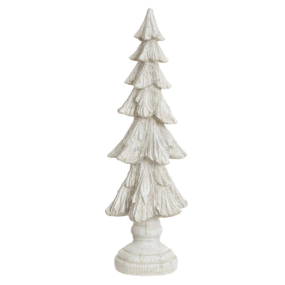 RESINA NATAL ARVORE (BRANCO) 31X10,5cm