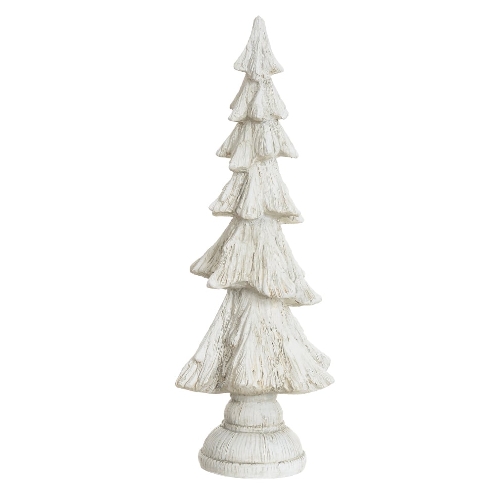 RESINA NATAL ARVORE (BRANCO) 25X10,5cm