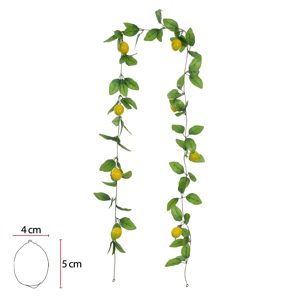 C.GUIRLANDA FRUTA X8 (AMARELO) 2,4m
