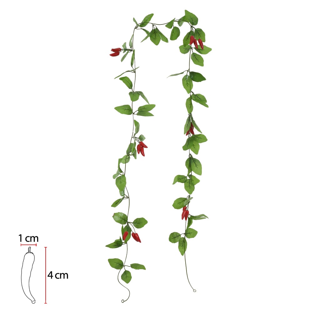 C.GUIRLANDA PIMENTA X18 (VERMELHO) 2,4m