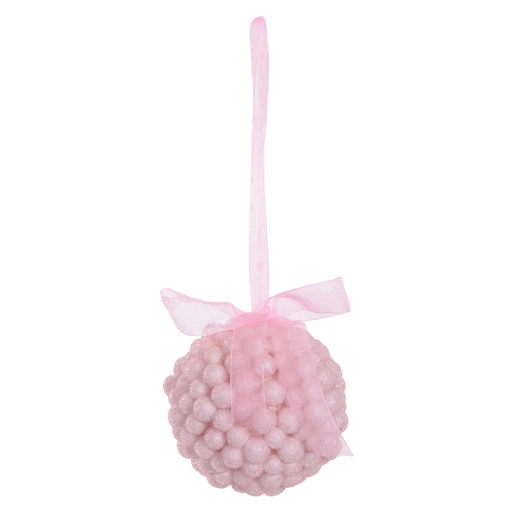 BOLAS DECORADAS NATAL (ROSA CLARO) 10D