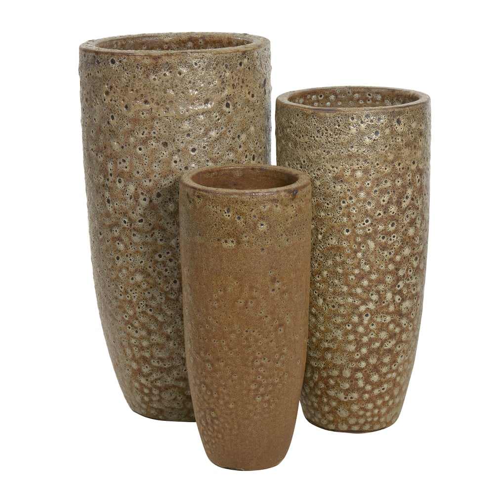 VASO CERAMICA C/3 UNI (CINZA 2T ANTIGO) 80cm