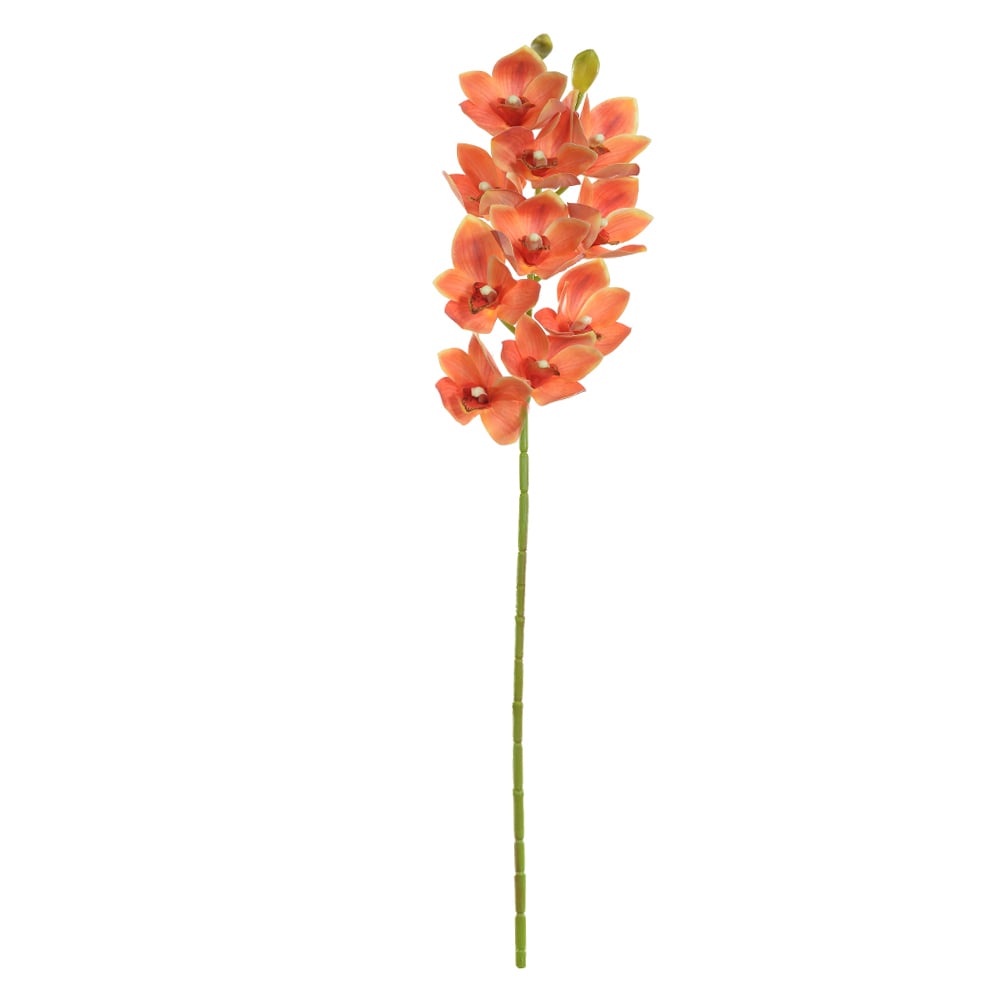 H.ORQUIDEA CYMBIDIUM REAL TOQUE X10 (LARANJA) 73cm