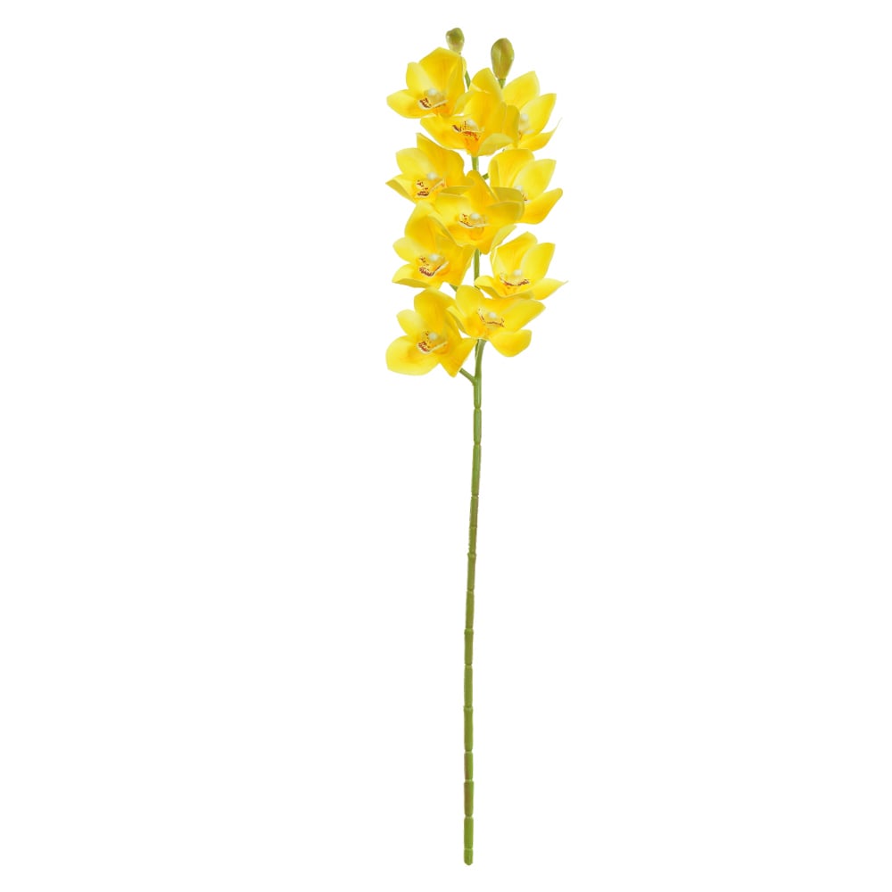 H.ORQUIDEA CYMBIDIUM REAL TOQUE X10 (AMARELO) 73cm