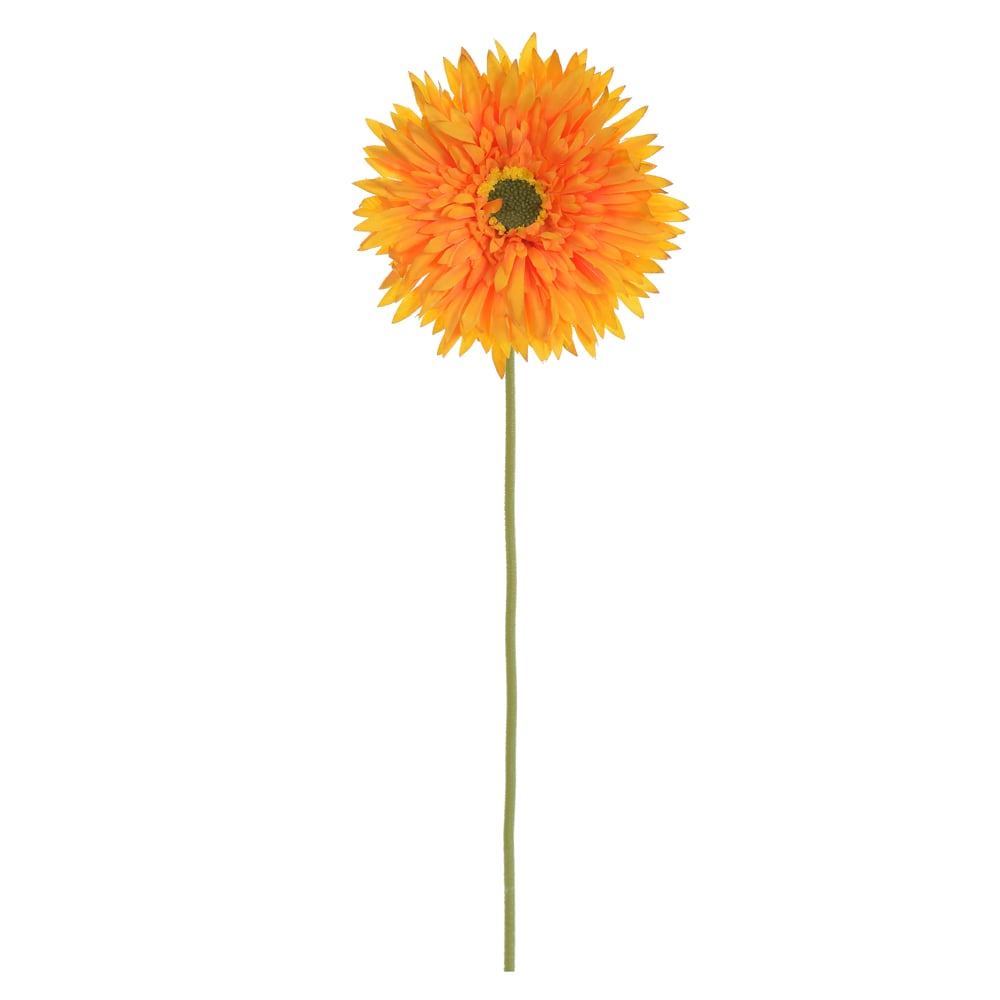 H.GERBERA C/FLOCKED (LARANJA) 45cm