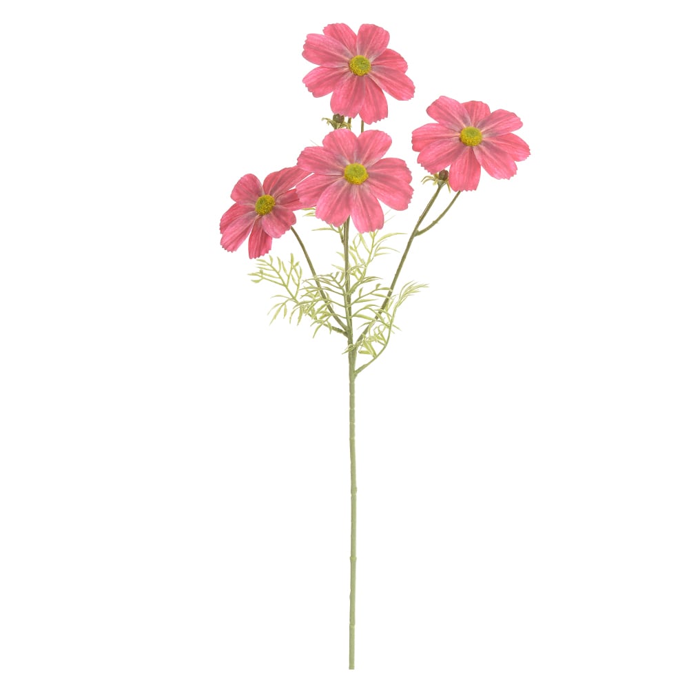 H.COSMOS REAL TOQUE C/FLOCKED X4 (ROSA) 60cm