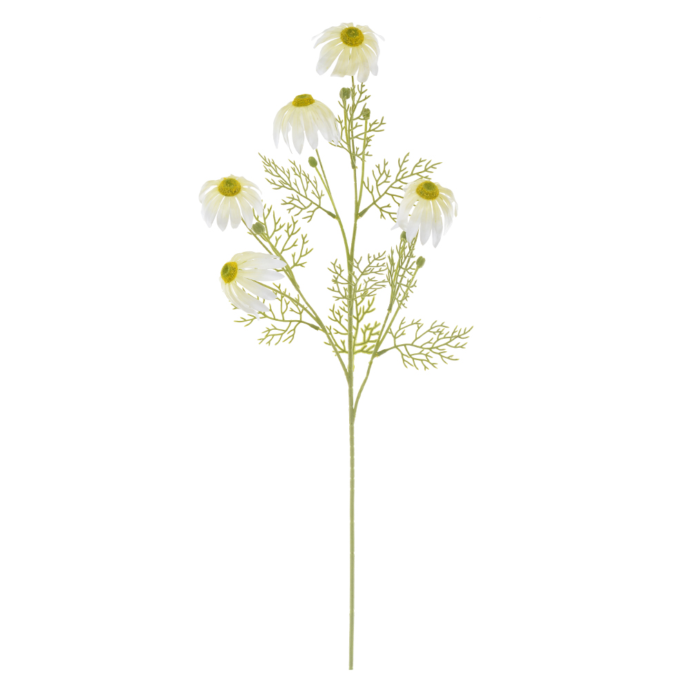 H.FLOR REAL TOQUE C/FLOCKED X5 (BRANCO) 85cm