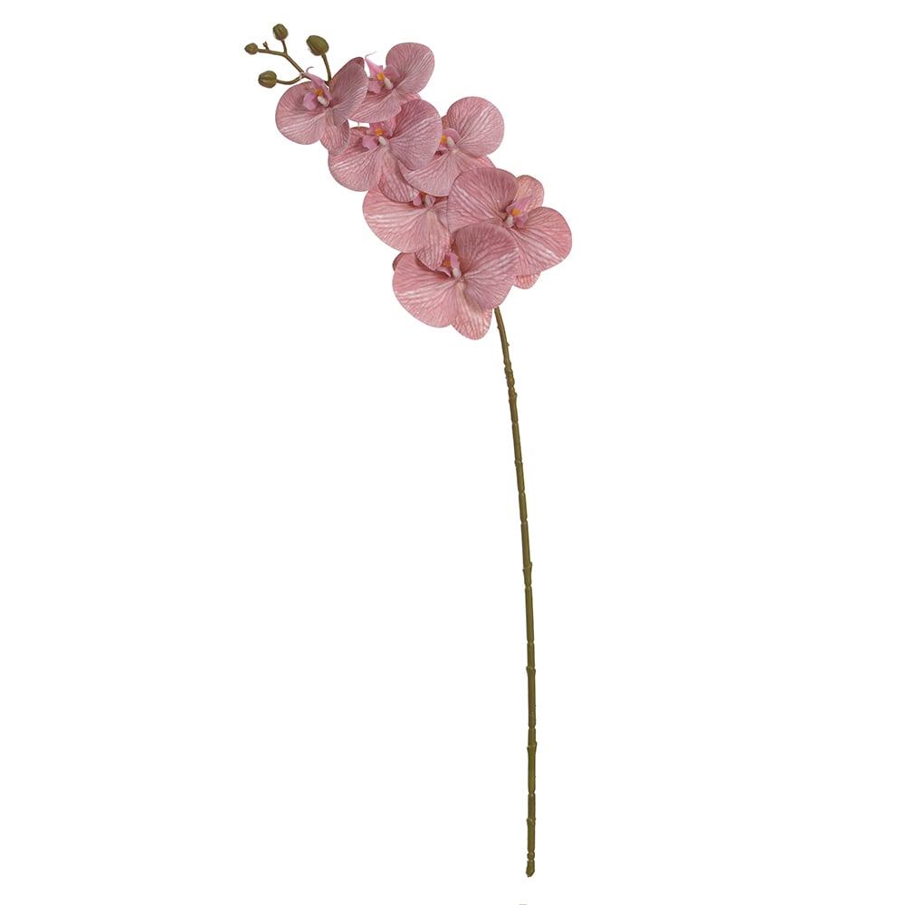 H.ORQUIDEA PHALAENOPSIS REAL TOQUE C/COAT X7 (ROSA ANTIGO) 76cm