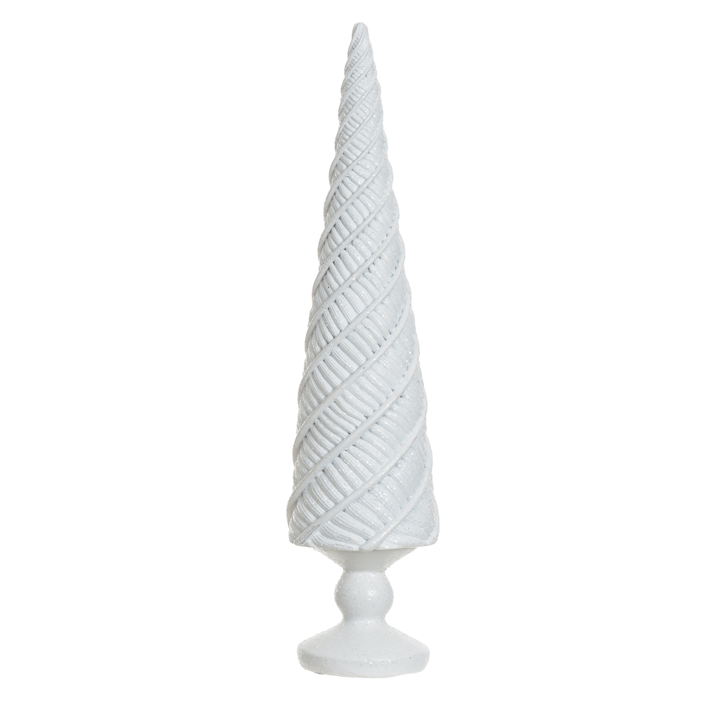 RESINA NATAL ARVORE (BRANCO) 20,5X5X5cm