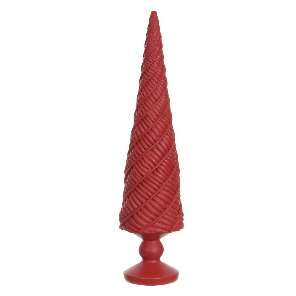 RESINA NATAL ARVORE (VERMELHO) 34,5X8,5X8,5cm