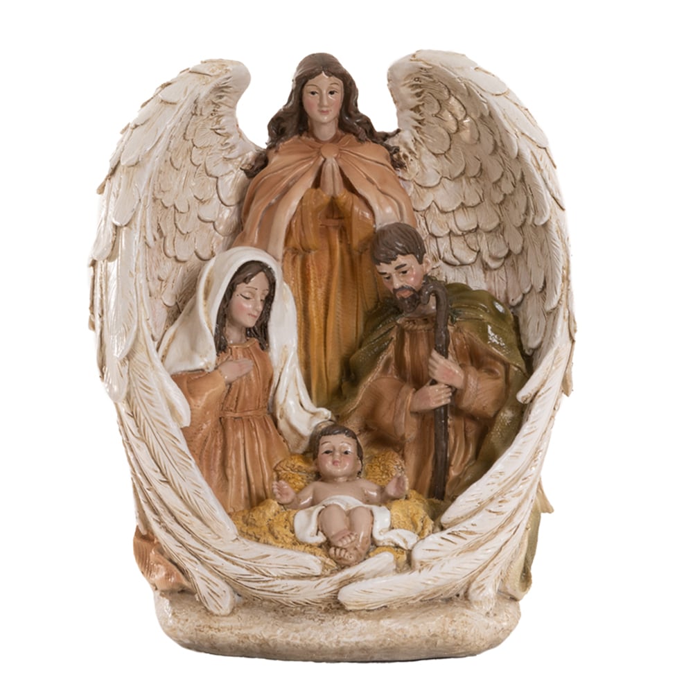 RESINA NATAL SAGRADA FAMILIA (COLORIDO) 20X16,5cm