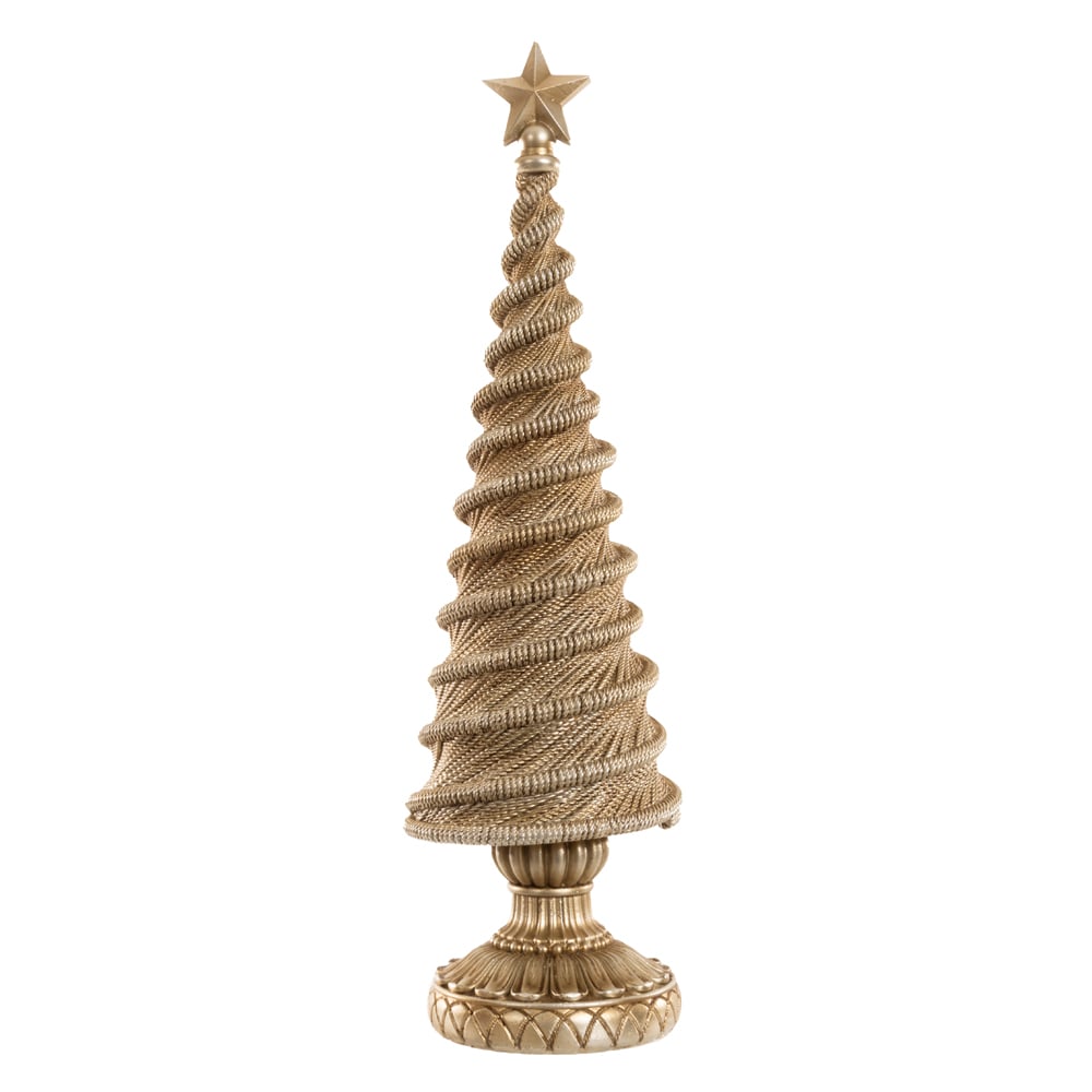 RESINA NATAL ARVORE (CHAMPANHE) 40,5X11,5cm