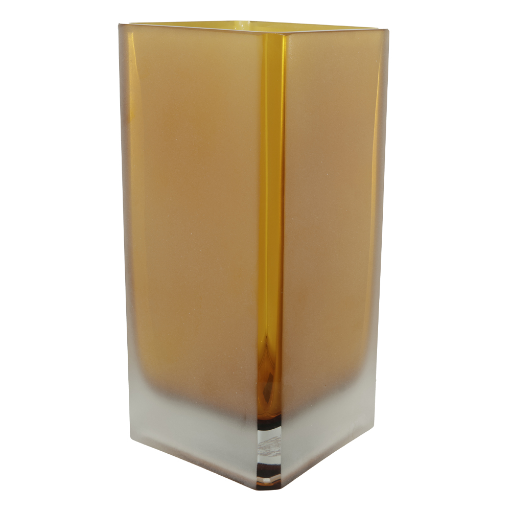 VASO DECOR VIDRO (AMBAR) 25cm 12d