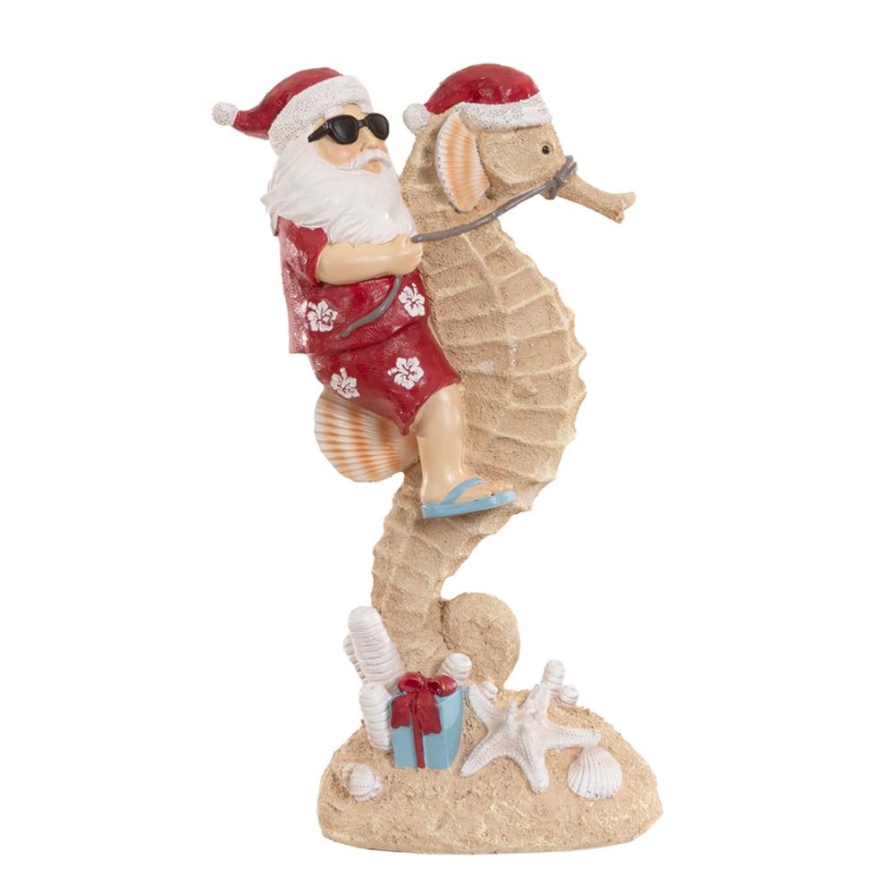 RESINA NATAL PAPAI NOEL (VERMELHO) 30,5X17,5cm
