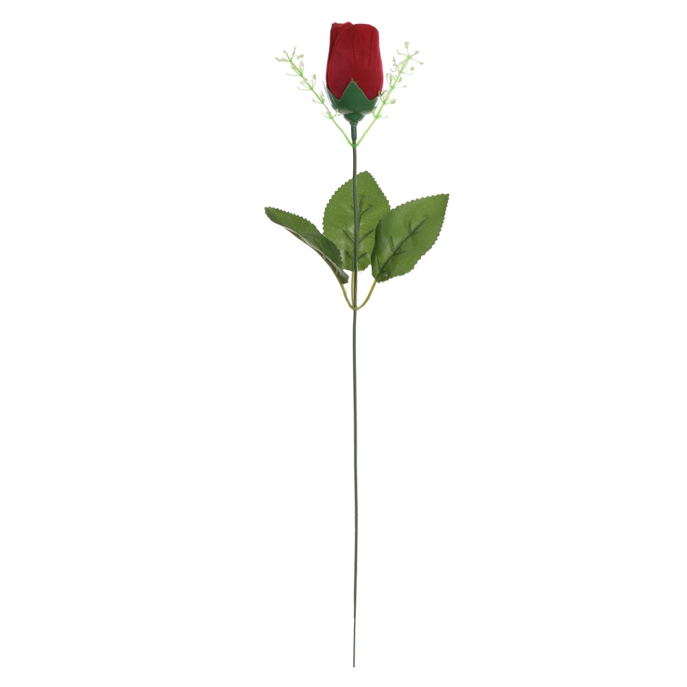 H.ROSA BOTAO AVELUDADO (VERMELHO) 42cm